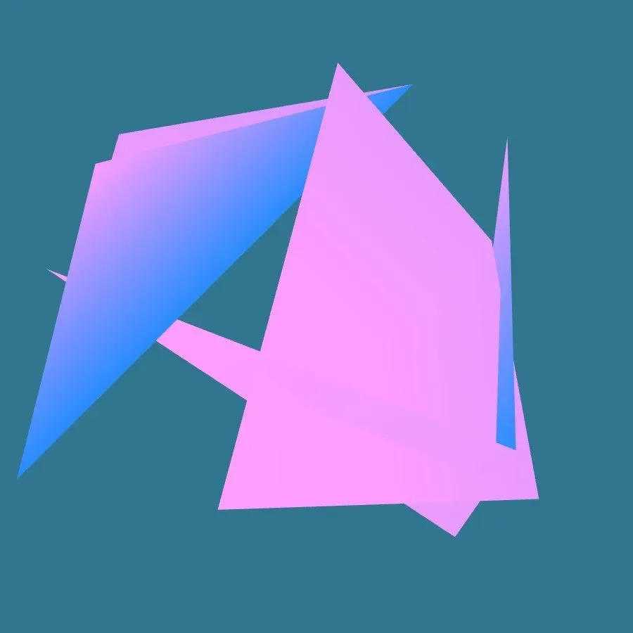 ABSTRACT VERTEX 2331 — ZYDRON (2021). Imagem, p5.js · Processing · 3D.