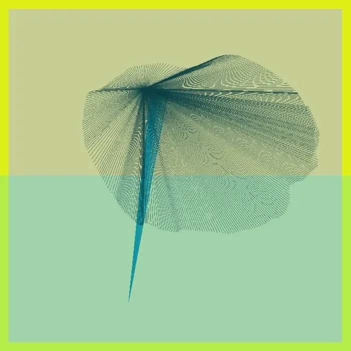 Cripto Chapeletas 005 — ZYDRON (2021). Imagem, p5.js.