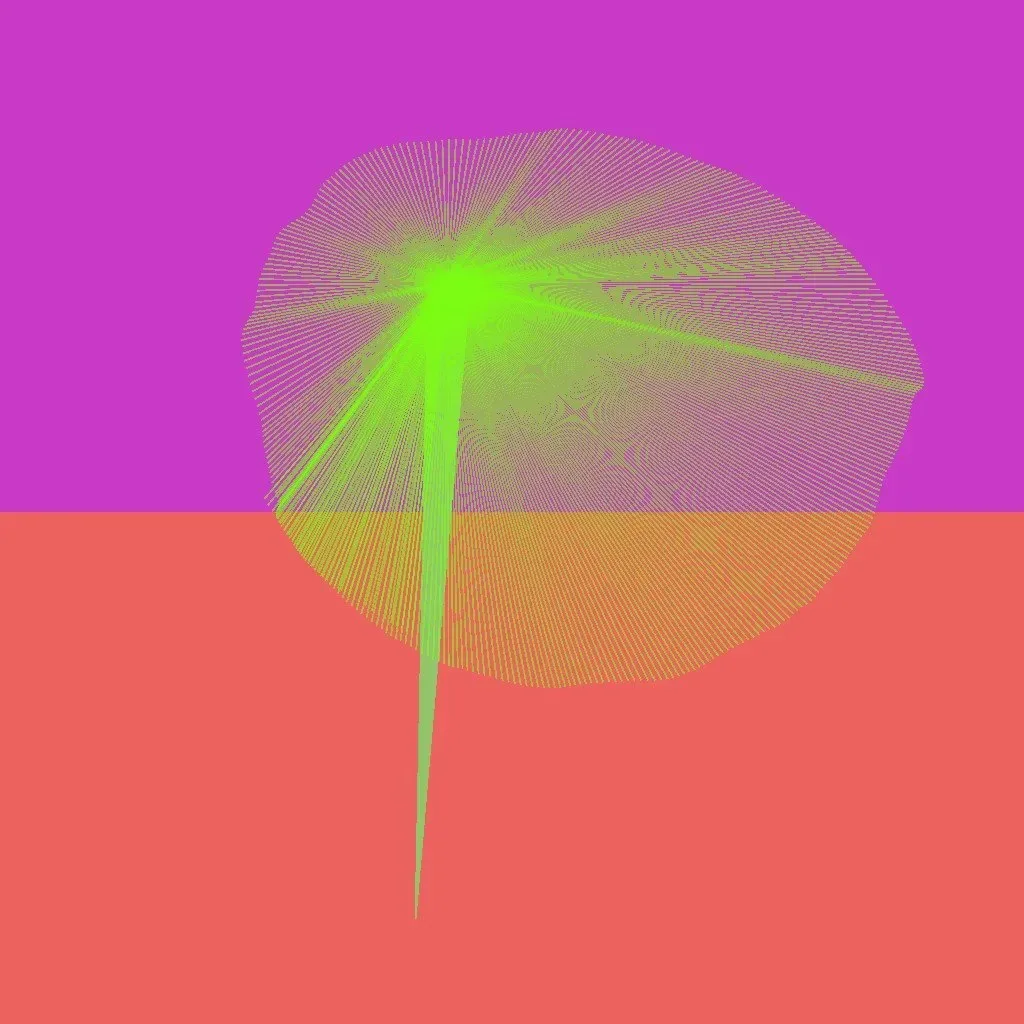 Cripto Chapeletas 009 — ZYDRON (2021). Imagem, p5.js.