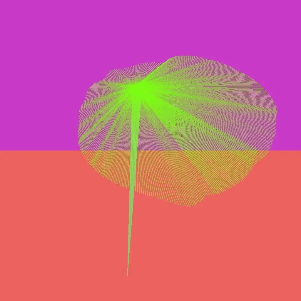 Cripto Chapeletas 012 — ZYDRON (2021). Imagem, p5.js.