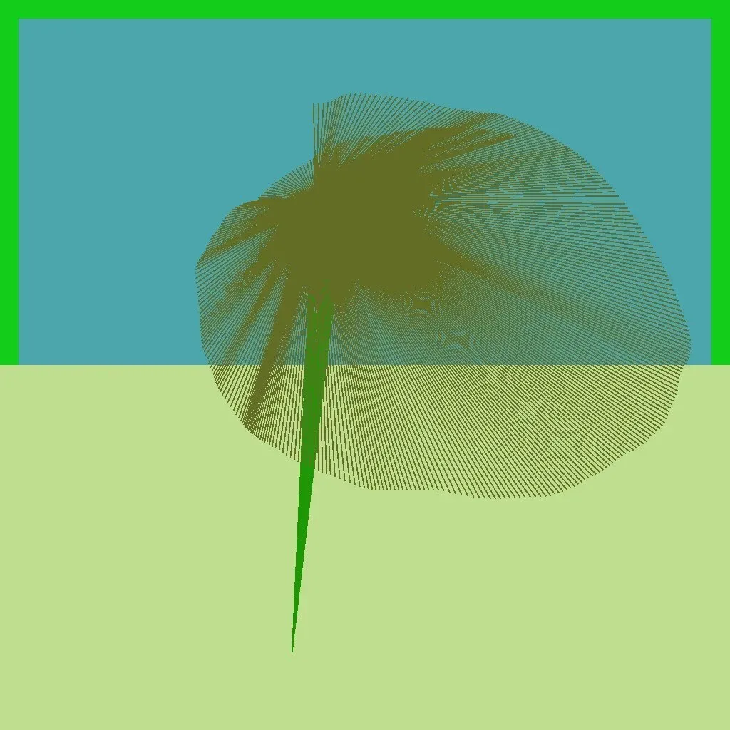 Cripto Chapeletas 10337 — ZYDRON (2021). Imagem, p5.js.