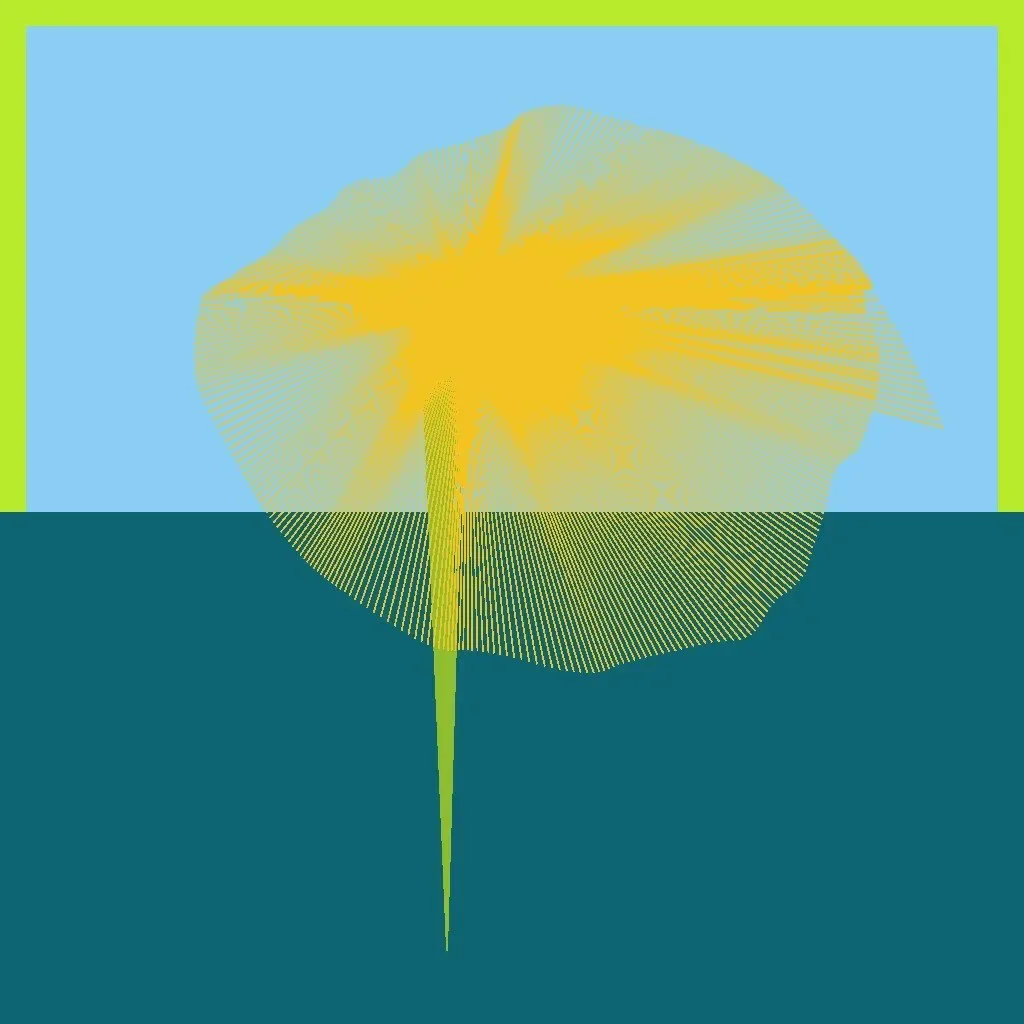 Cripto Chapeletas 5547 — ZYDRON (2021). Imagem, p5.js.